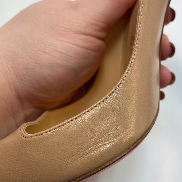 Christian Louboutin Corneille 100 Nude Heels 35.5 - Picture 7 of 10